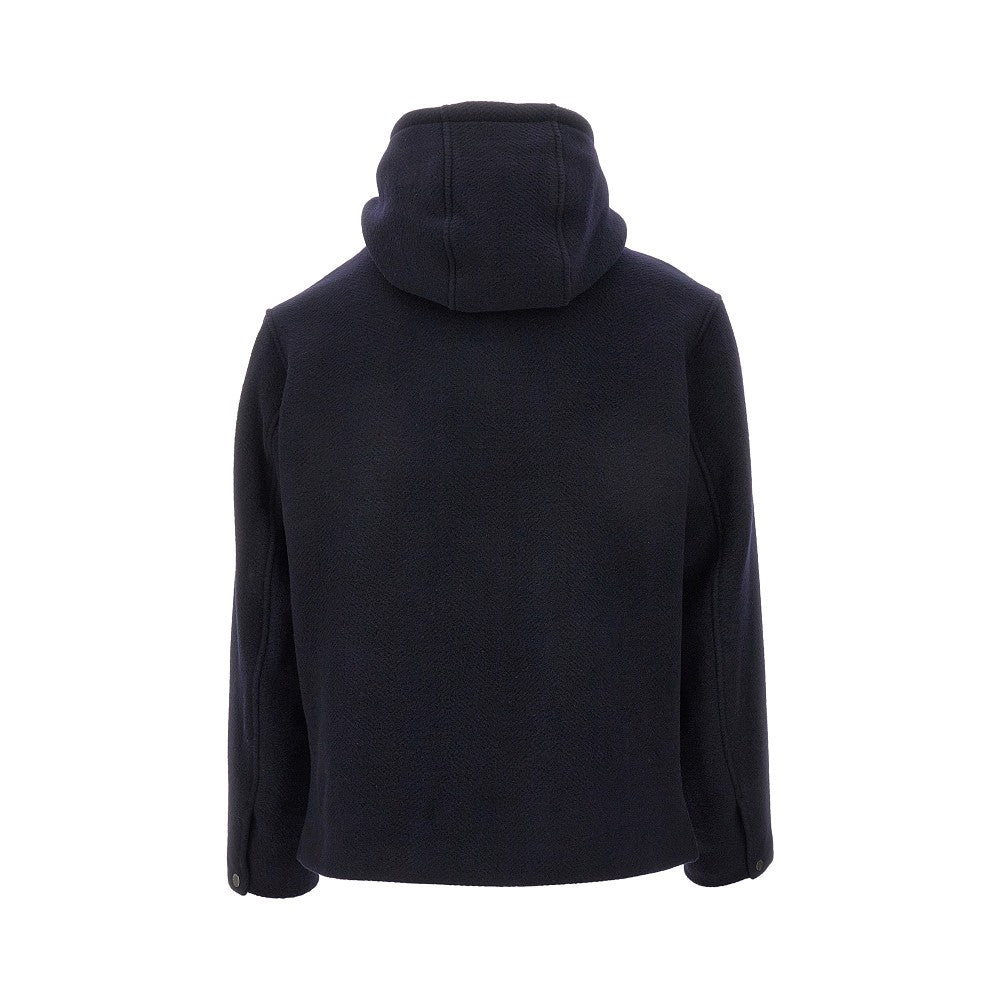 Wool full-zip blouson jacket