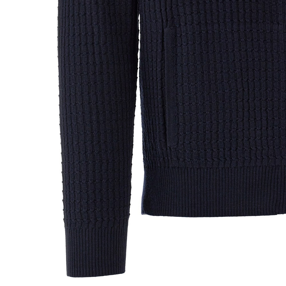 Cardigan full-zip in maglia jacquard