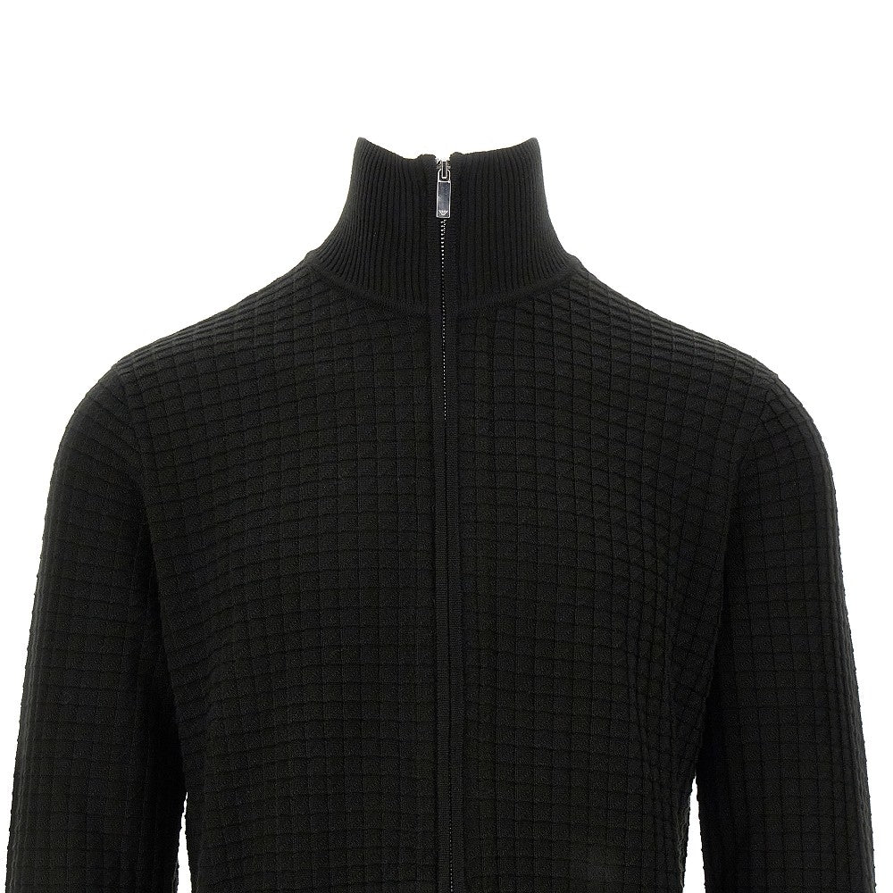 Cardigan full-zip in maglia jacquard