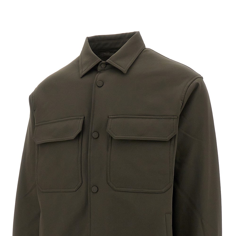 Overshirt in nylon soft hand