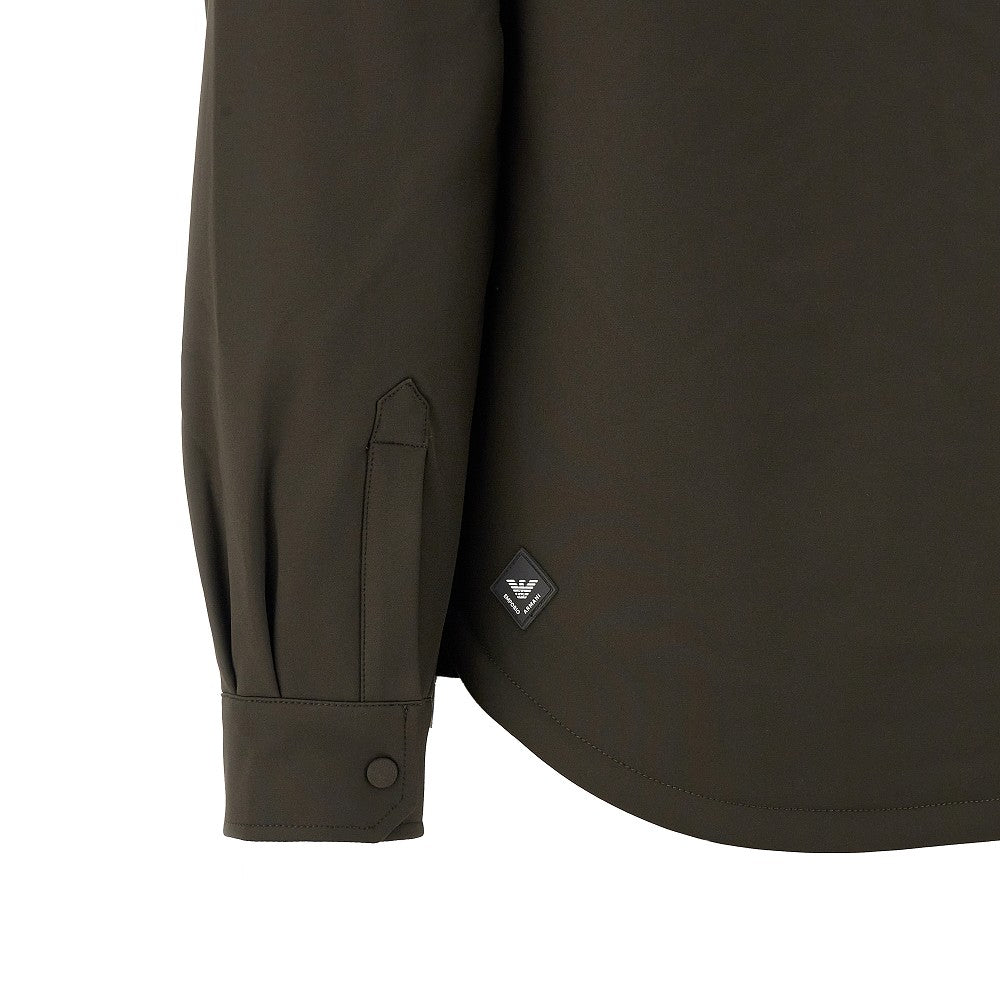 Overshirt in nylon soft hand