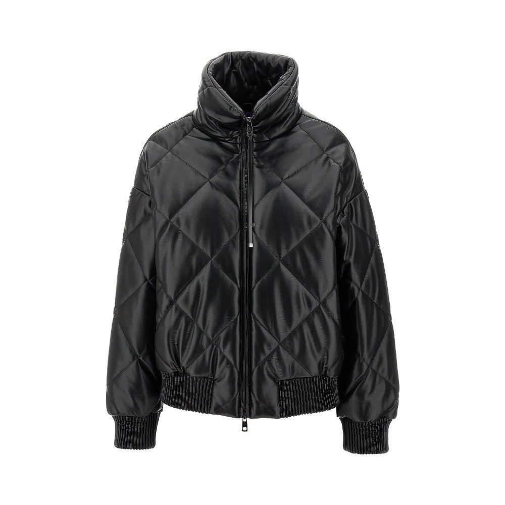 Blouson imbottito in finta pelle trapuntata