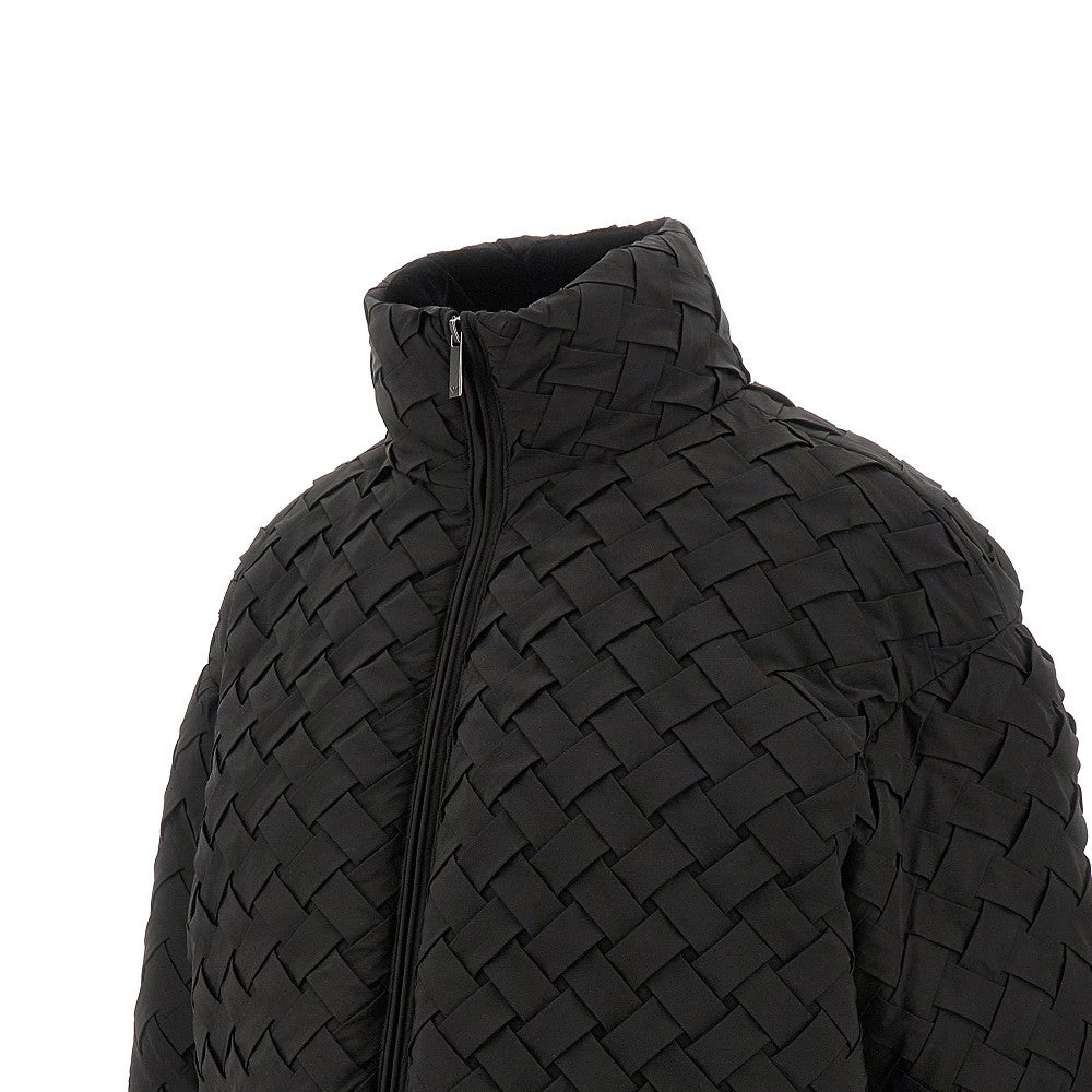 Giacca imbottita in nylon intrecciato