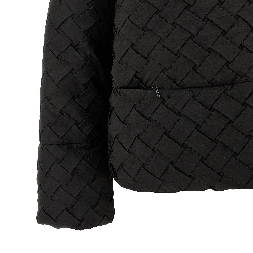 Giacca imbottita in nylon intrecciato