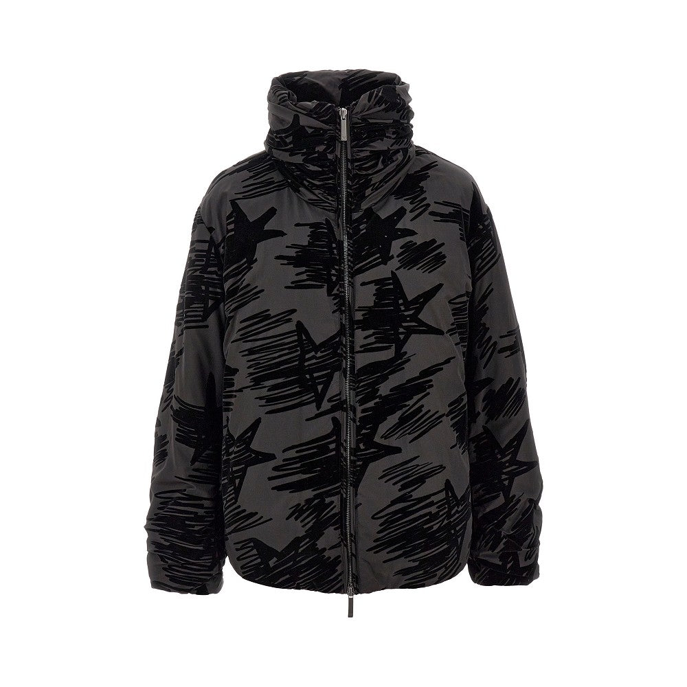Giaccone in nylon imbottito floccato