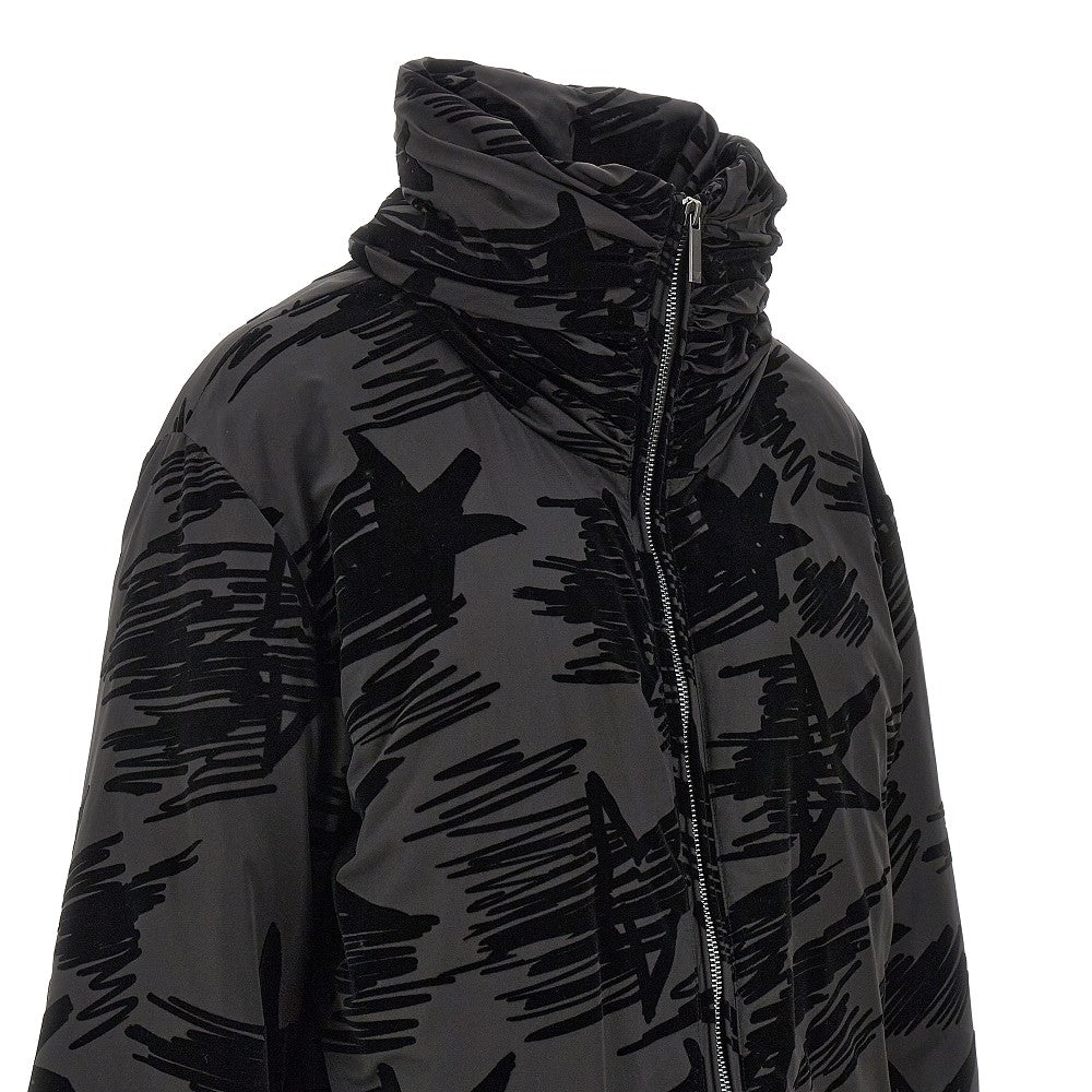 Giaccone in nylon imbottito floccato