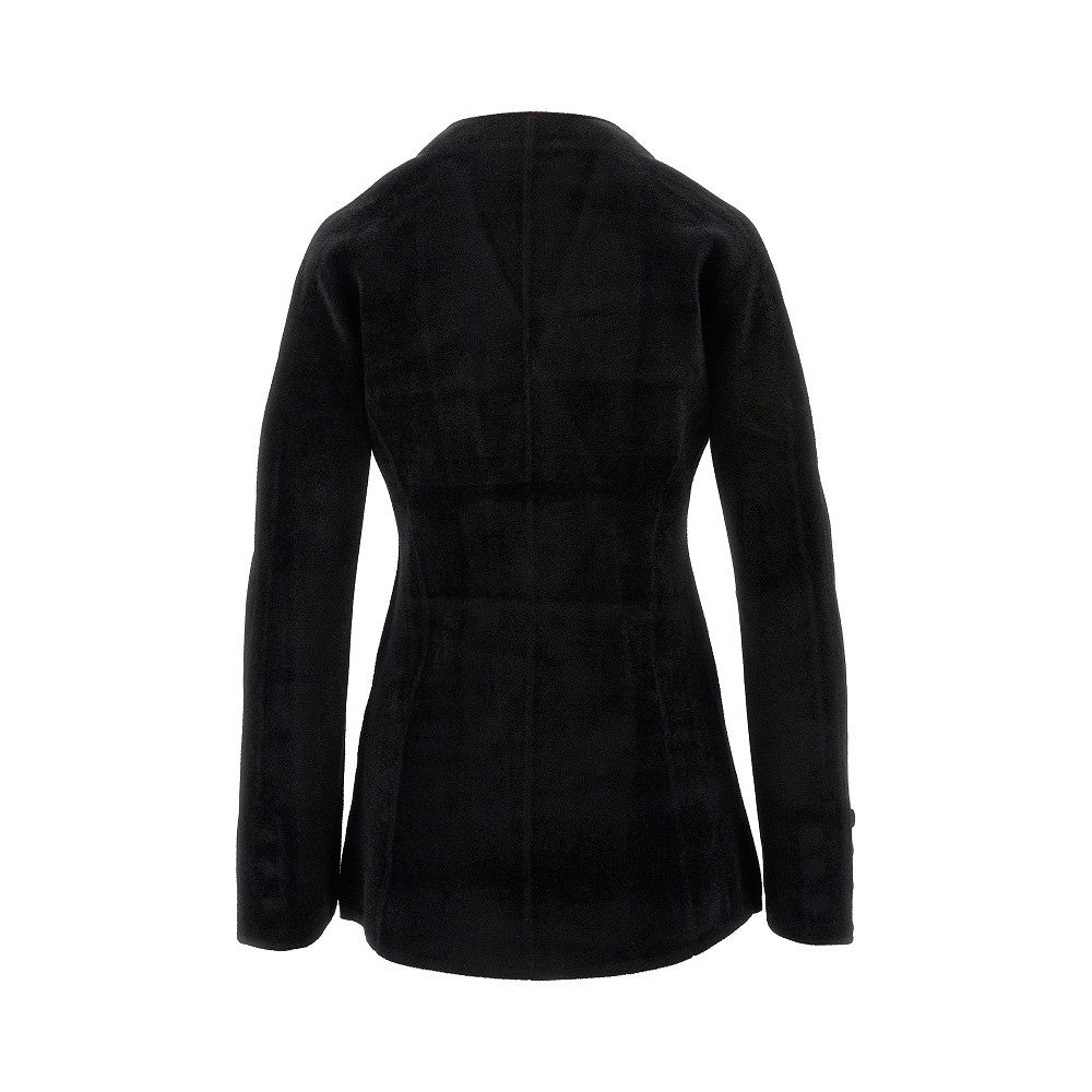 Blazer doppiopetto in ciniglia
