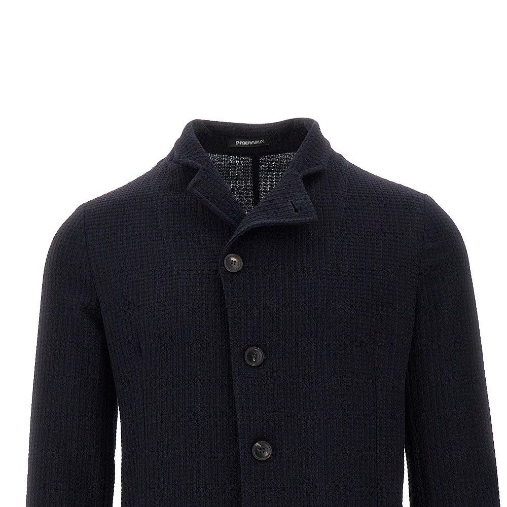 Guru collar wool jacket