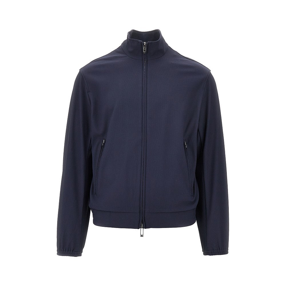 Blouson full-zip in nylon stretch