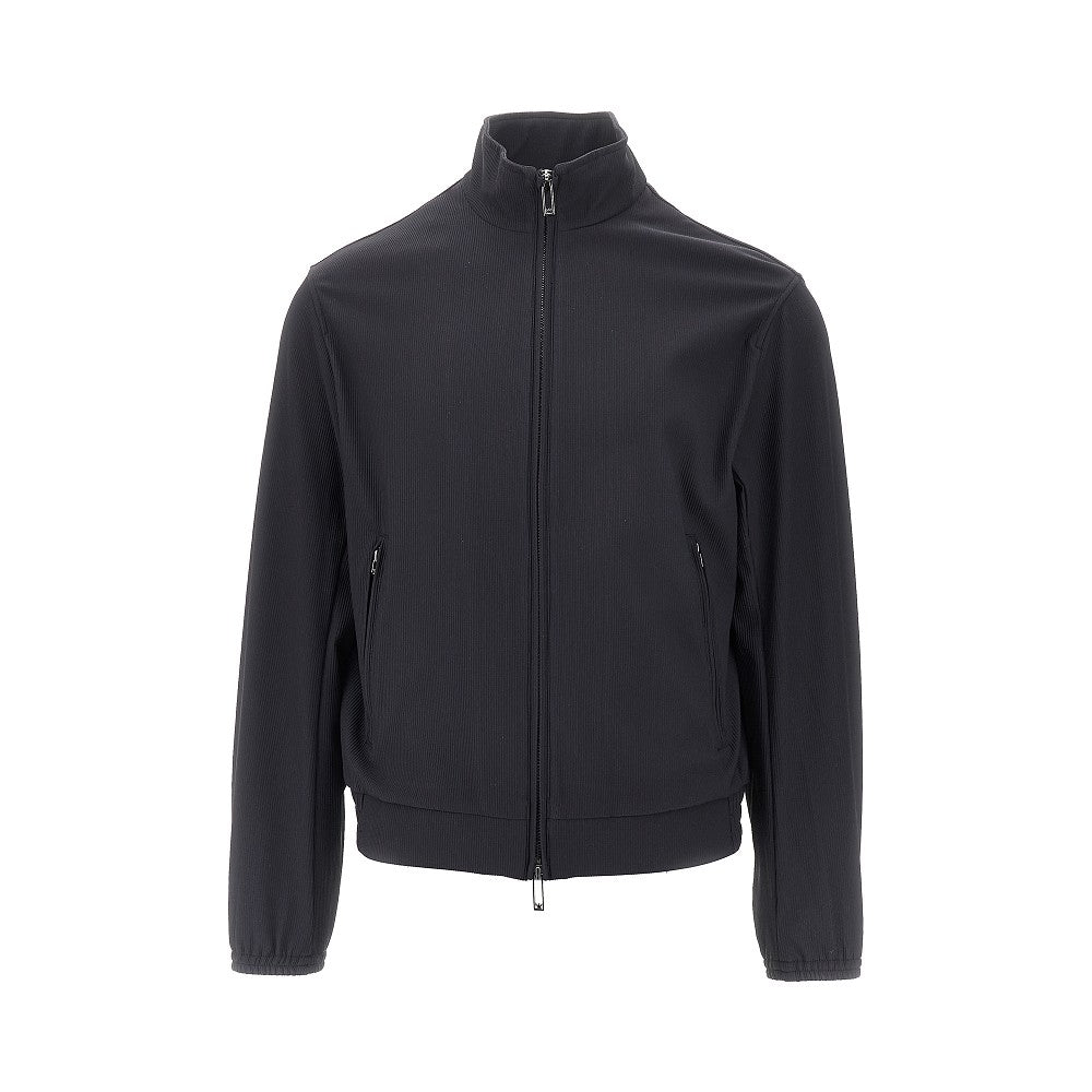 Blouson full-zip in nylon stretch