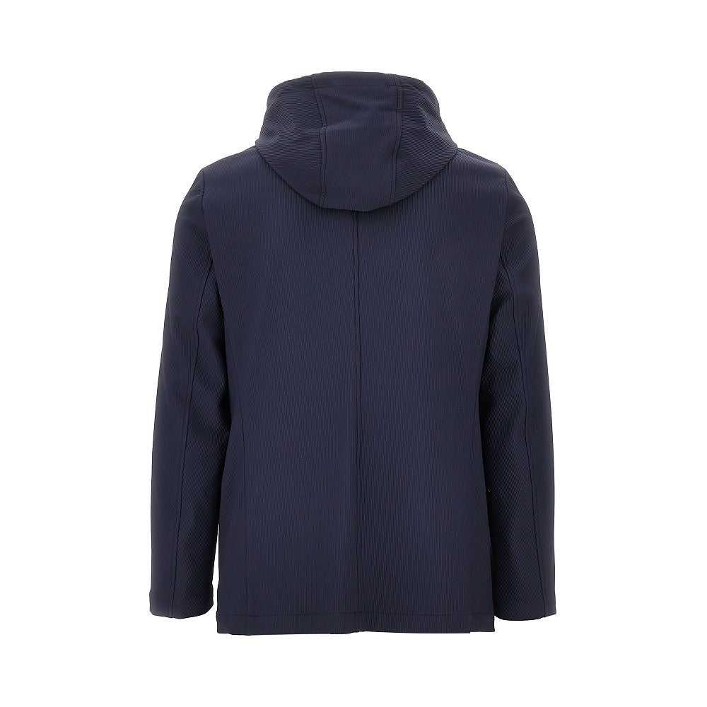 Blazer in tessuto canneté con pettorina