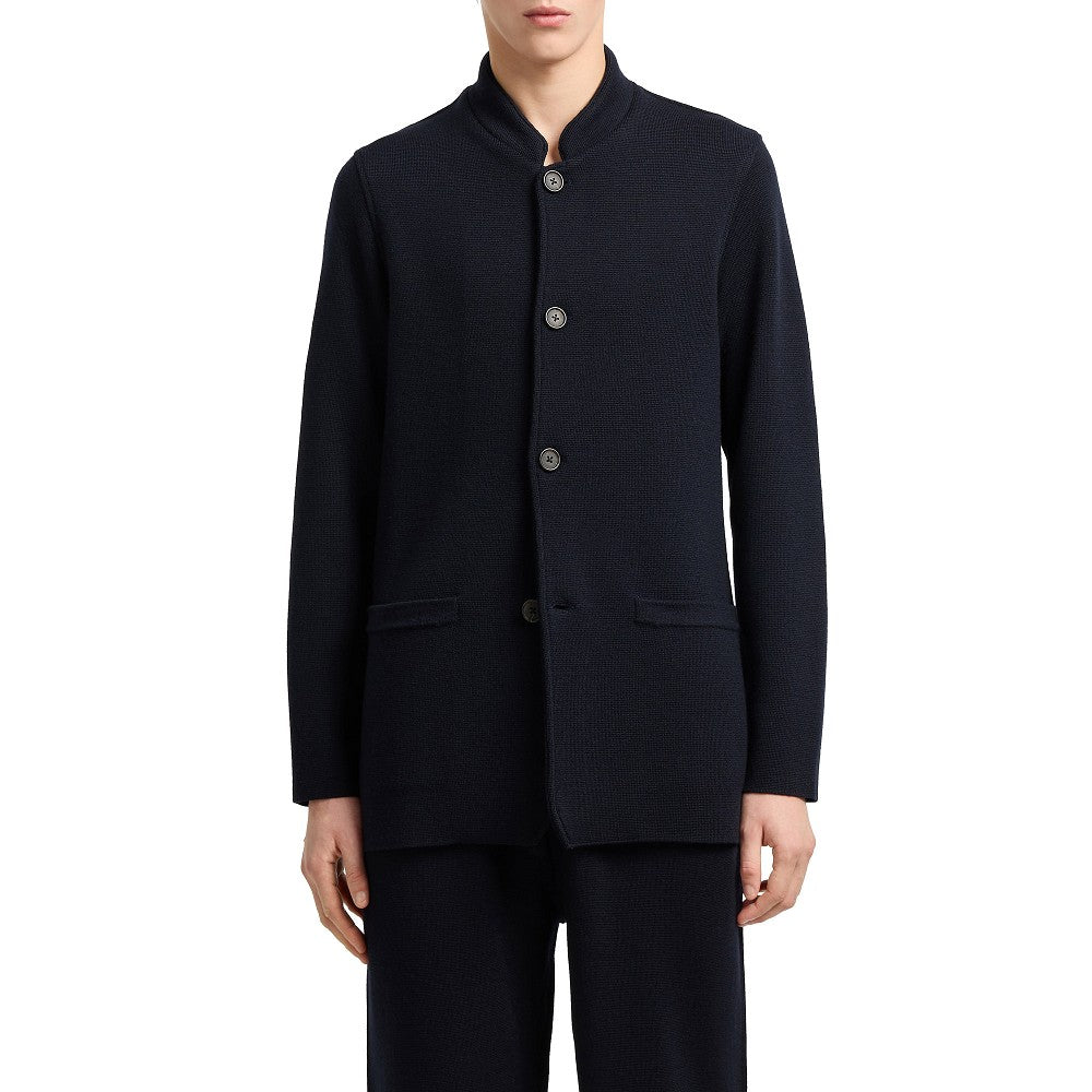 Travel Essential Milano Stitch wool jacket