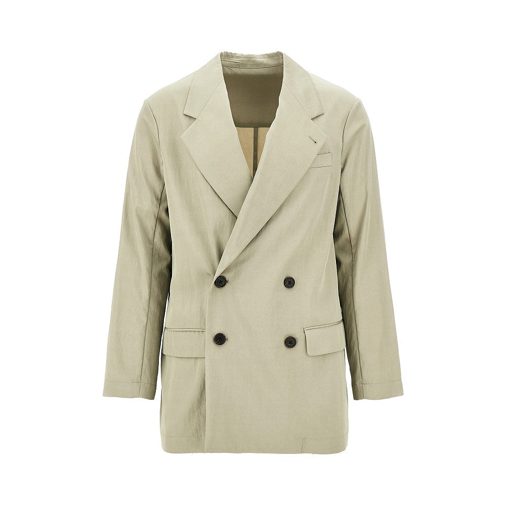 Blazer doppiopetto in nylon e viscosa