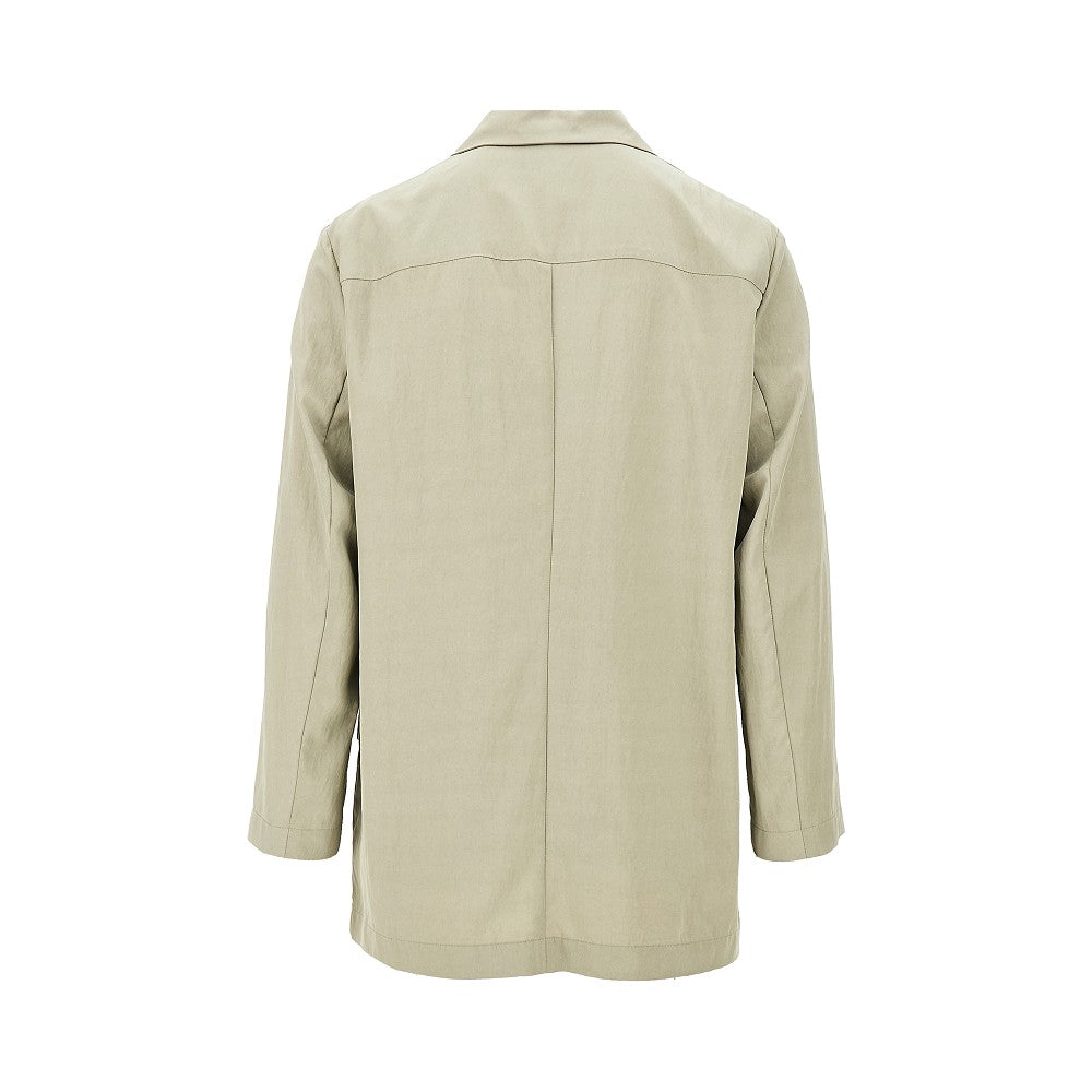 Blazer doppiopetto in nylon e viscosa