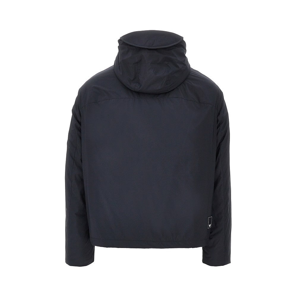 Nylon jacket with hood