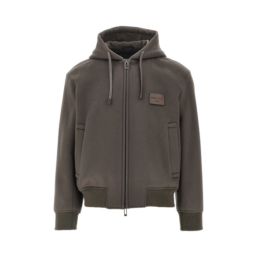 Virgin wool cloth blouson