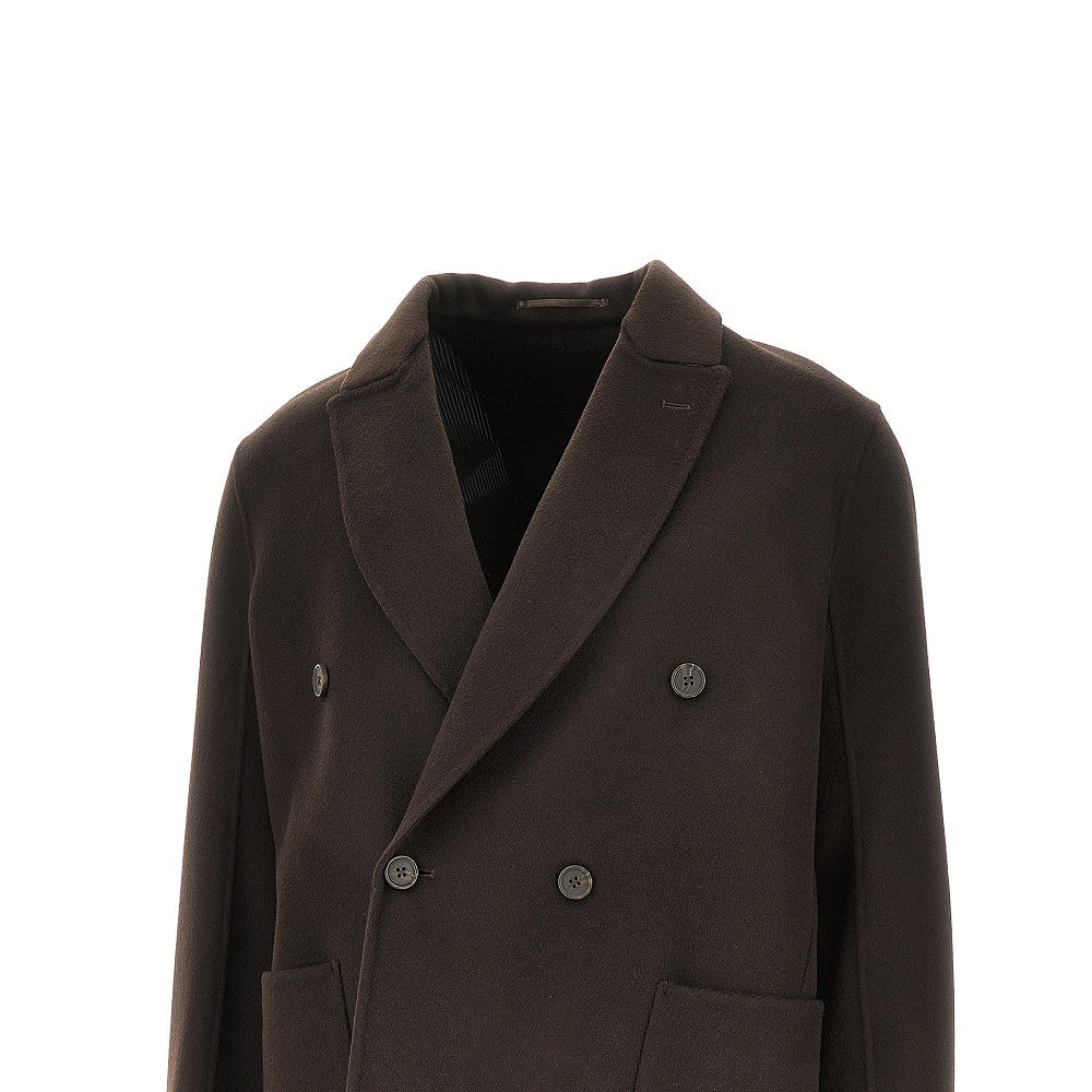 Cashmere and wool doubke-breasted jacket