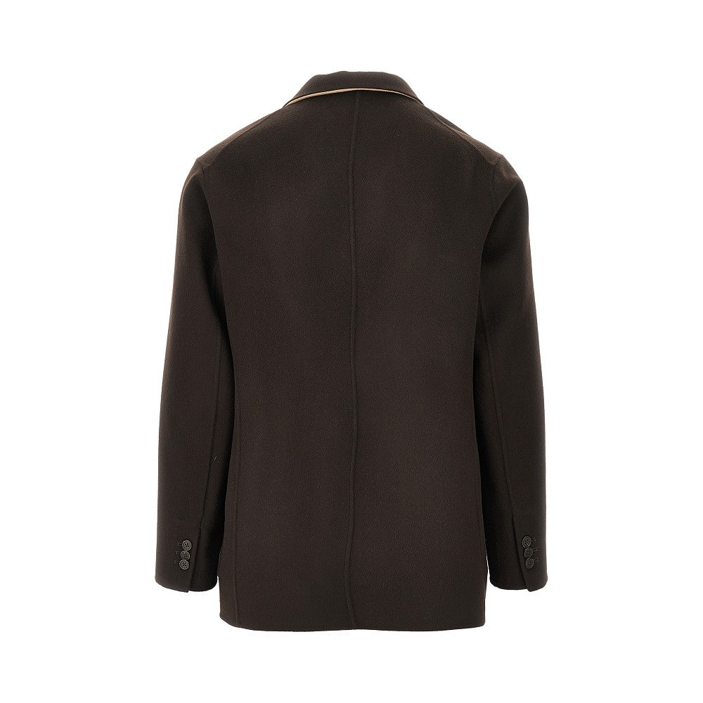 Cashmere and wool doubke-breasted jacket