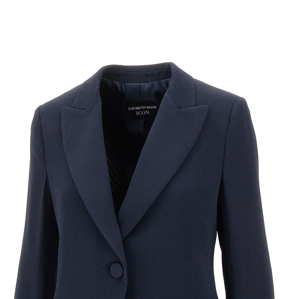 ICON chevron cady single-breasted jacket