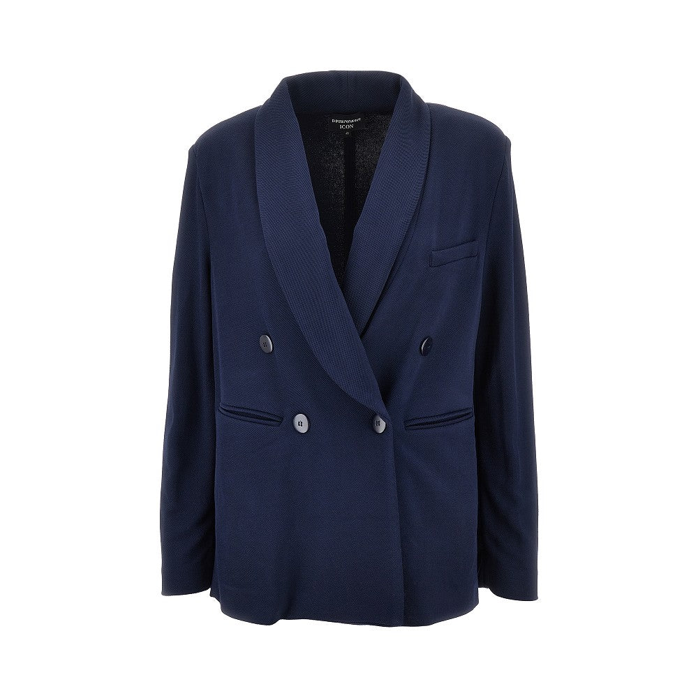 ICON piquet double-breasted jacket