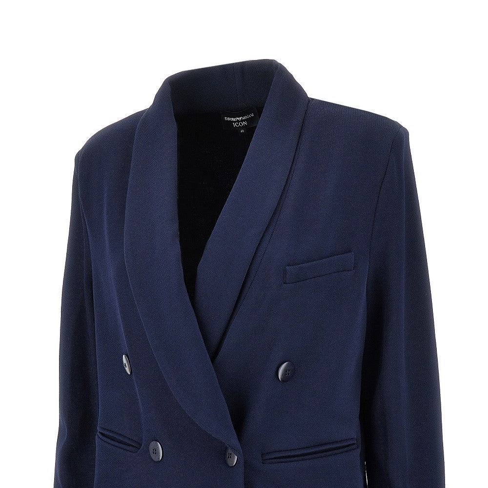 ICON piquet double-breasted jacket
