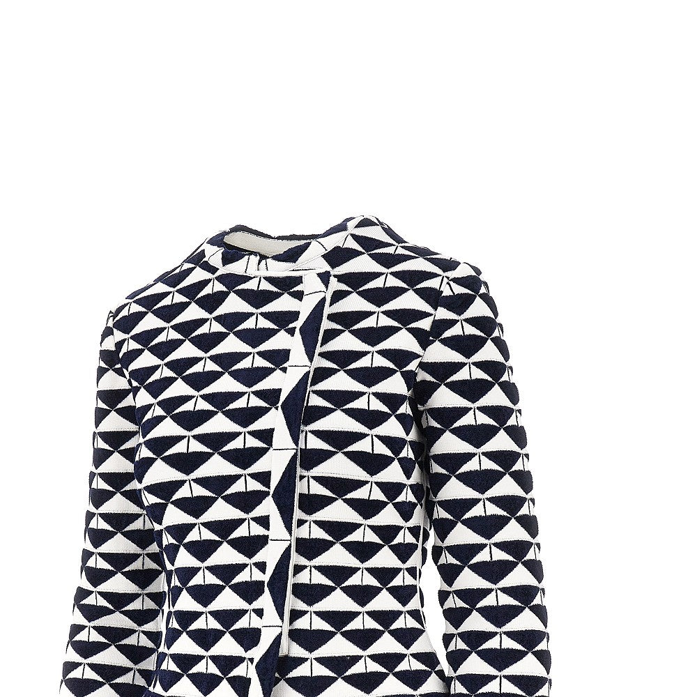 Jacquard viscose-blend jacket