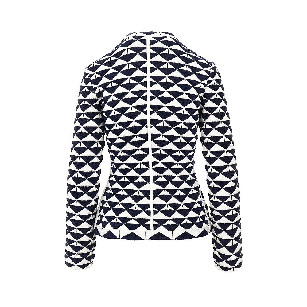 Jacquard viscose-blend jacket