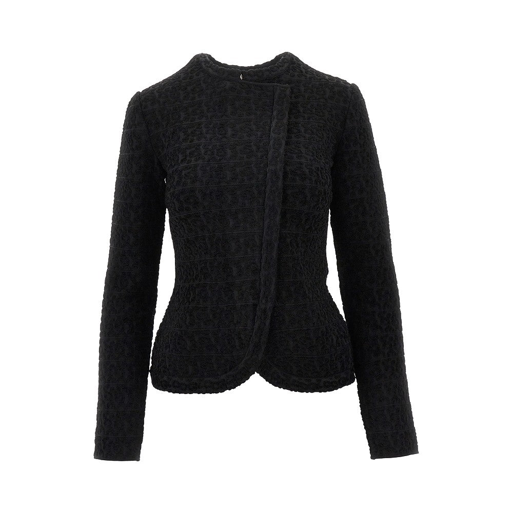 Jacquard viscose-blend jacket