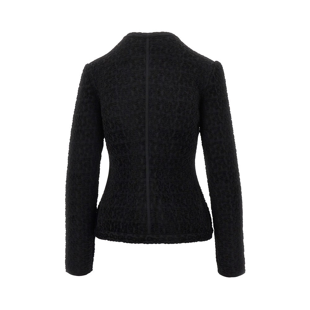 Jacquard viscose-blend jacket