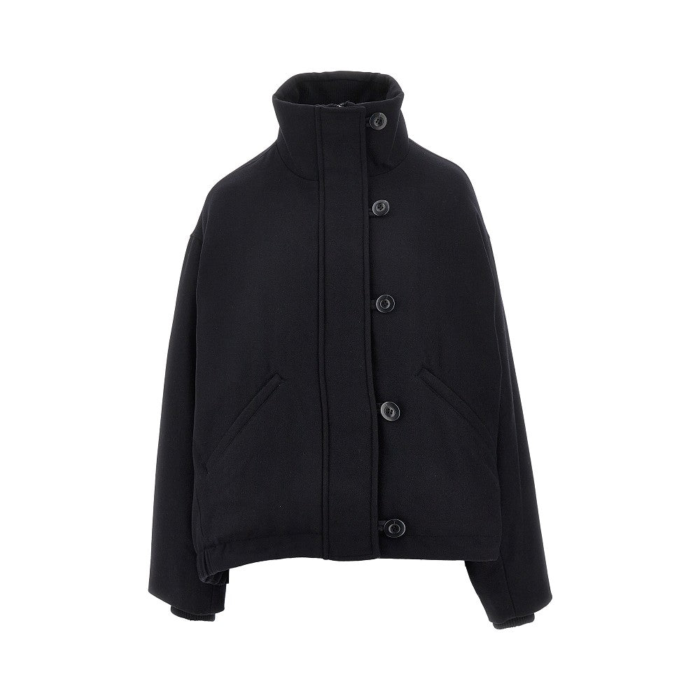 Padded wool-blend cloth jacket