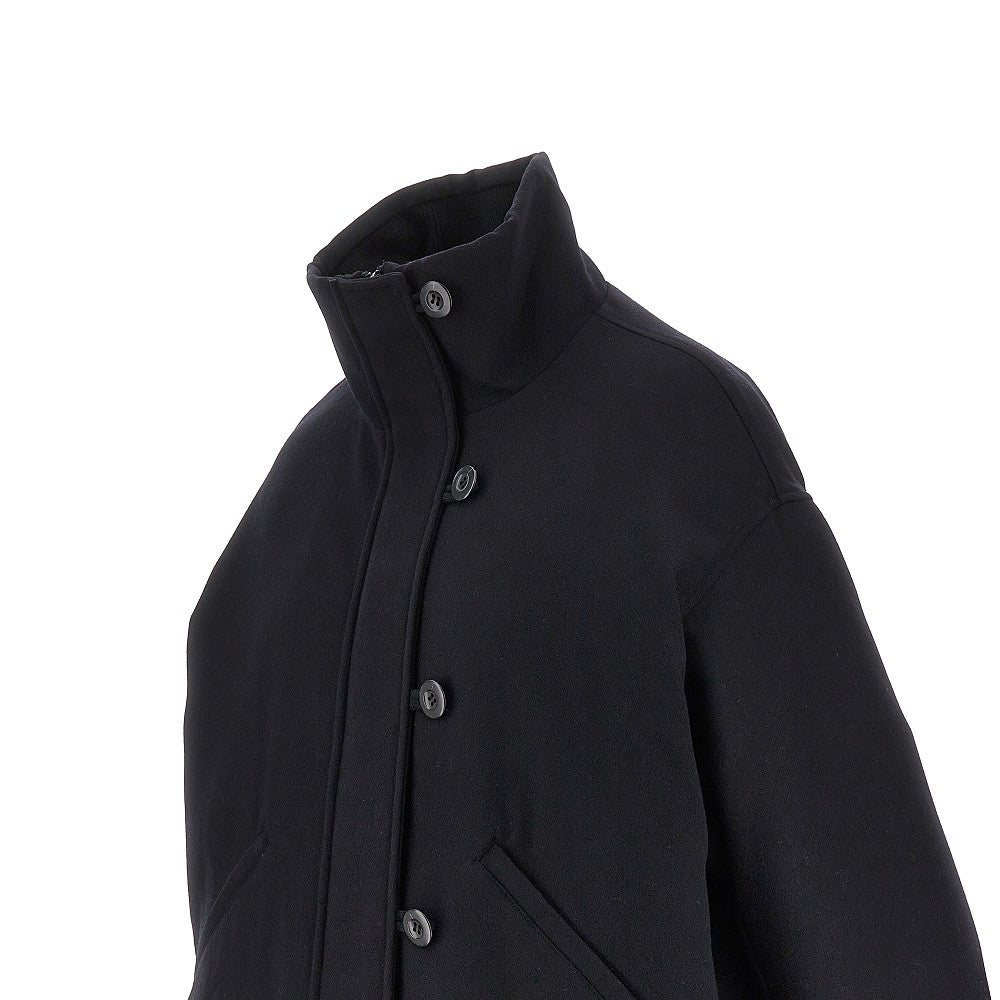 Padded wool-blend cloth jacket