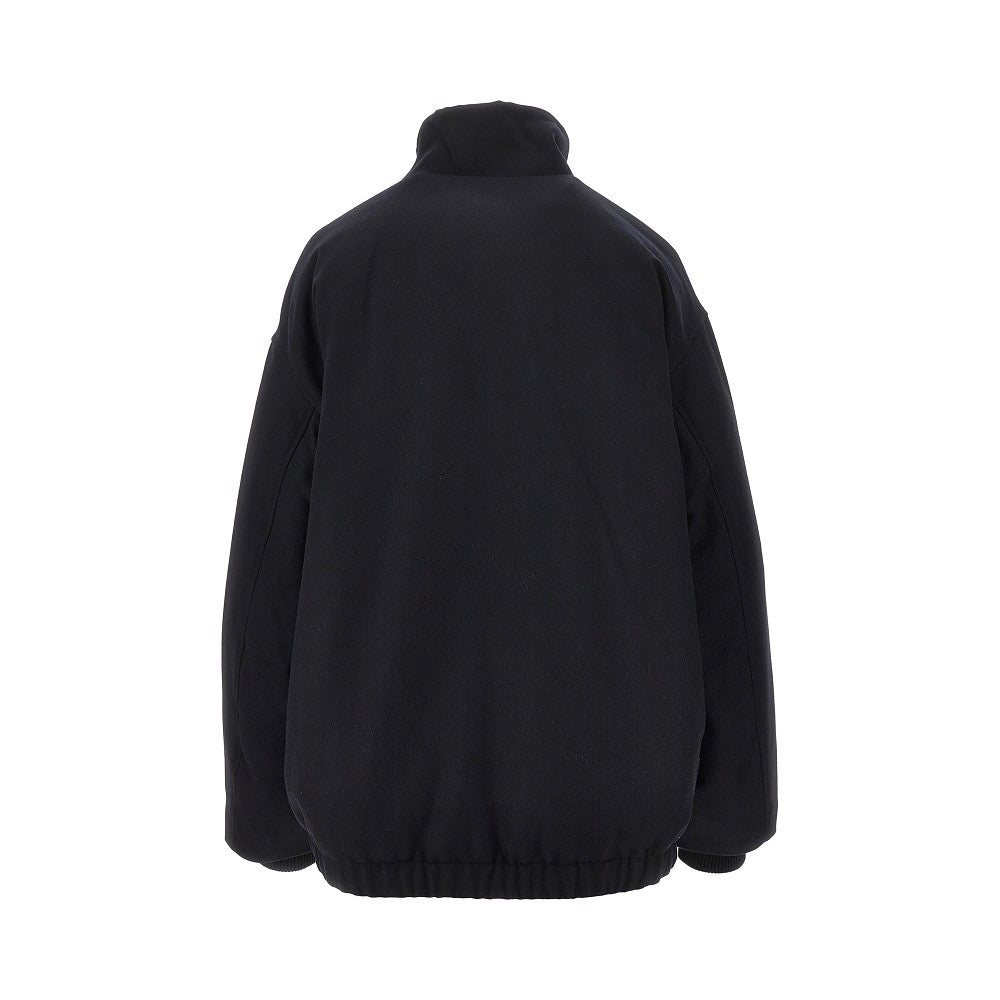 Padded wool-blend cloth jacket