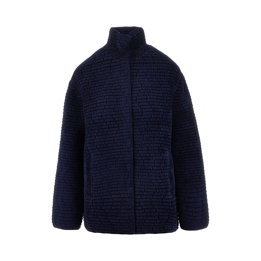 Embossed jacquard chenille jacket
