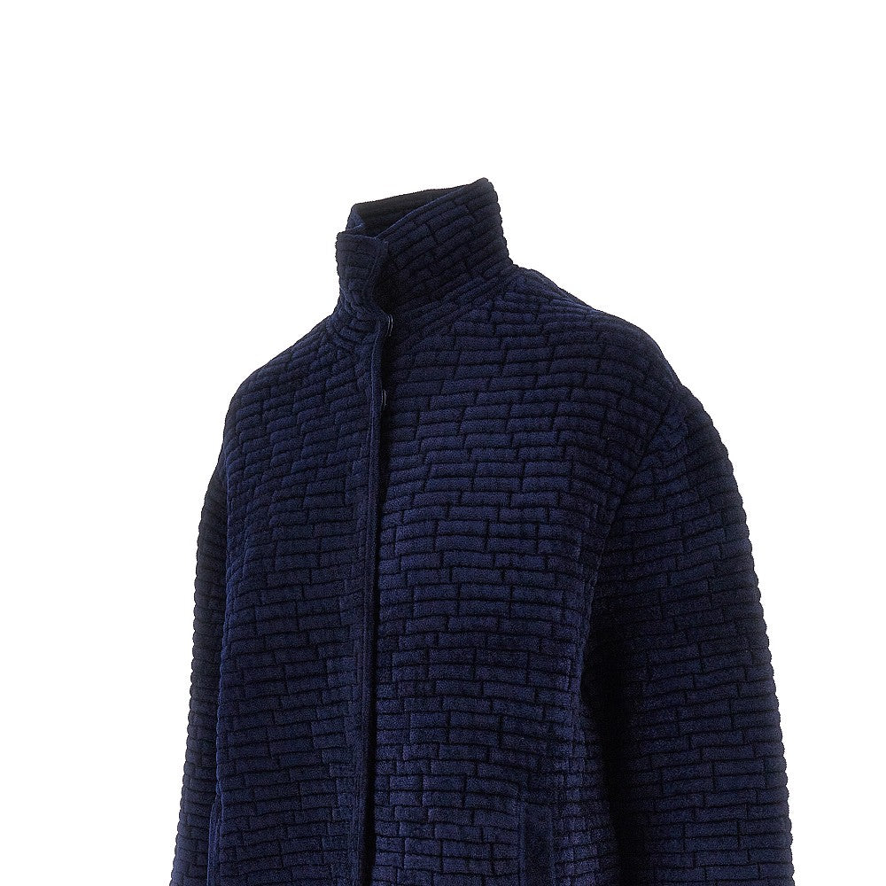 Embossed jacquard chenille jacket
