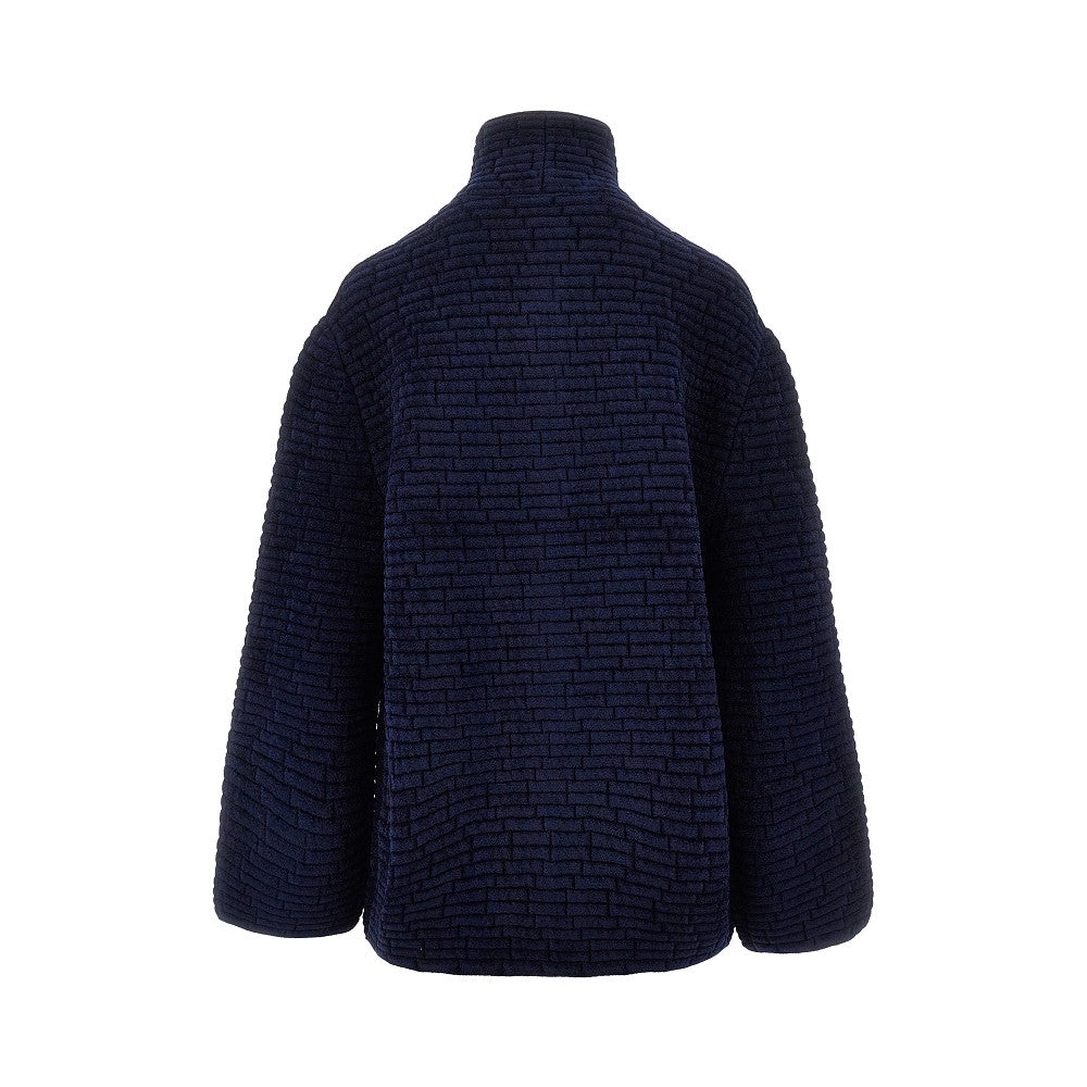Embossed jacquard chenille jacket