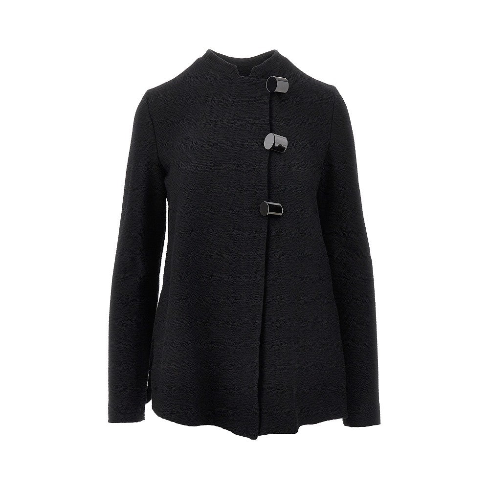 Embossed cotton-blend jacket