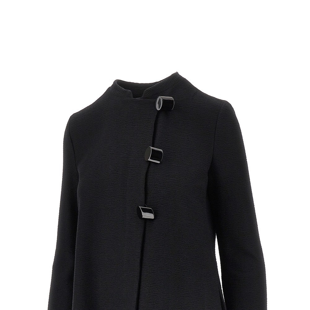 Embossed cotton-blend jacket