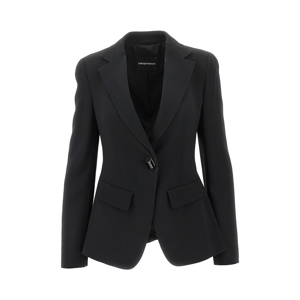 Giacca monopetto in cady crepe