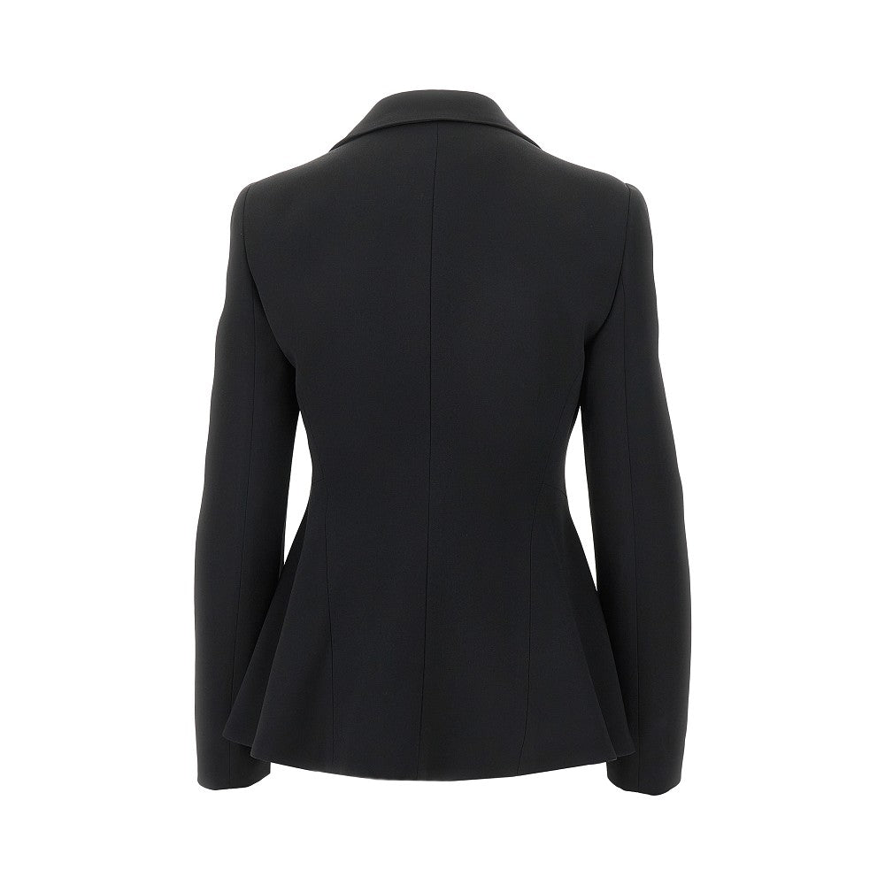 Giacca monopetto in cady crepe
