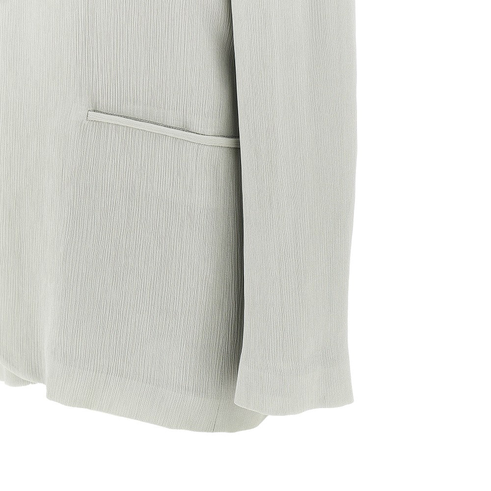 Crepe single-breasted jacket