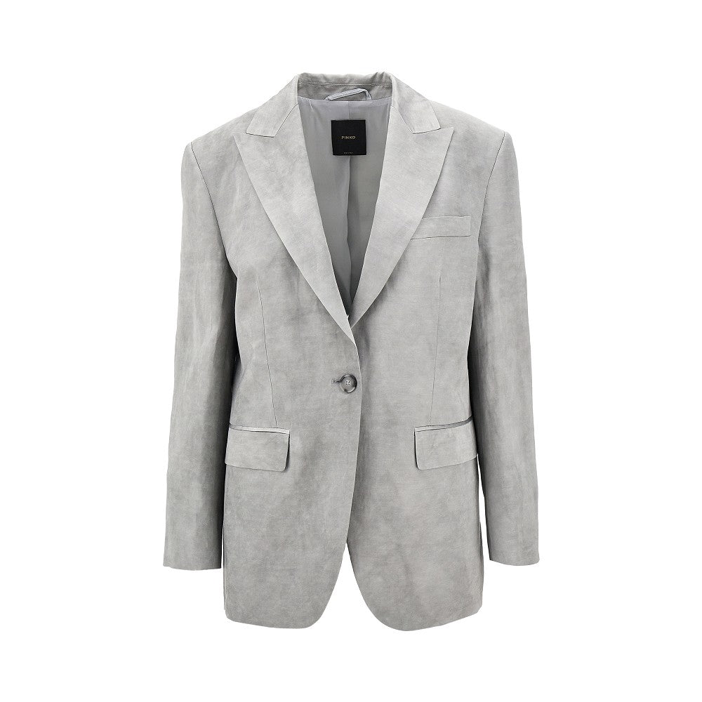 Shot satin single-breasted jacket