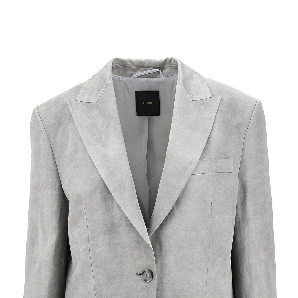 Shot satin single-breasted jacket