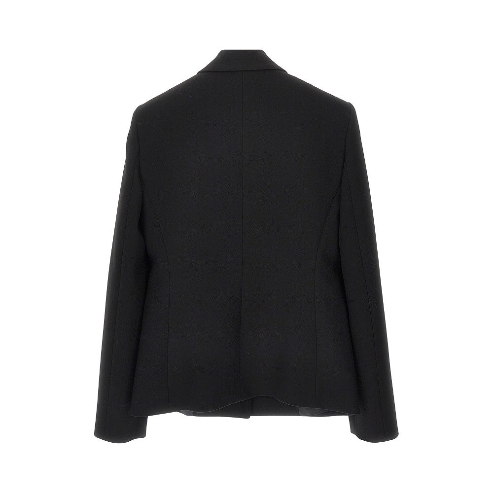 Blazer monopetto con bottoni sulle maniche