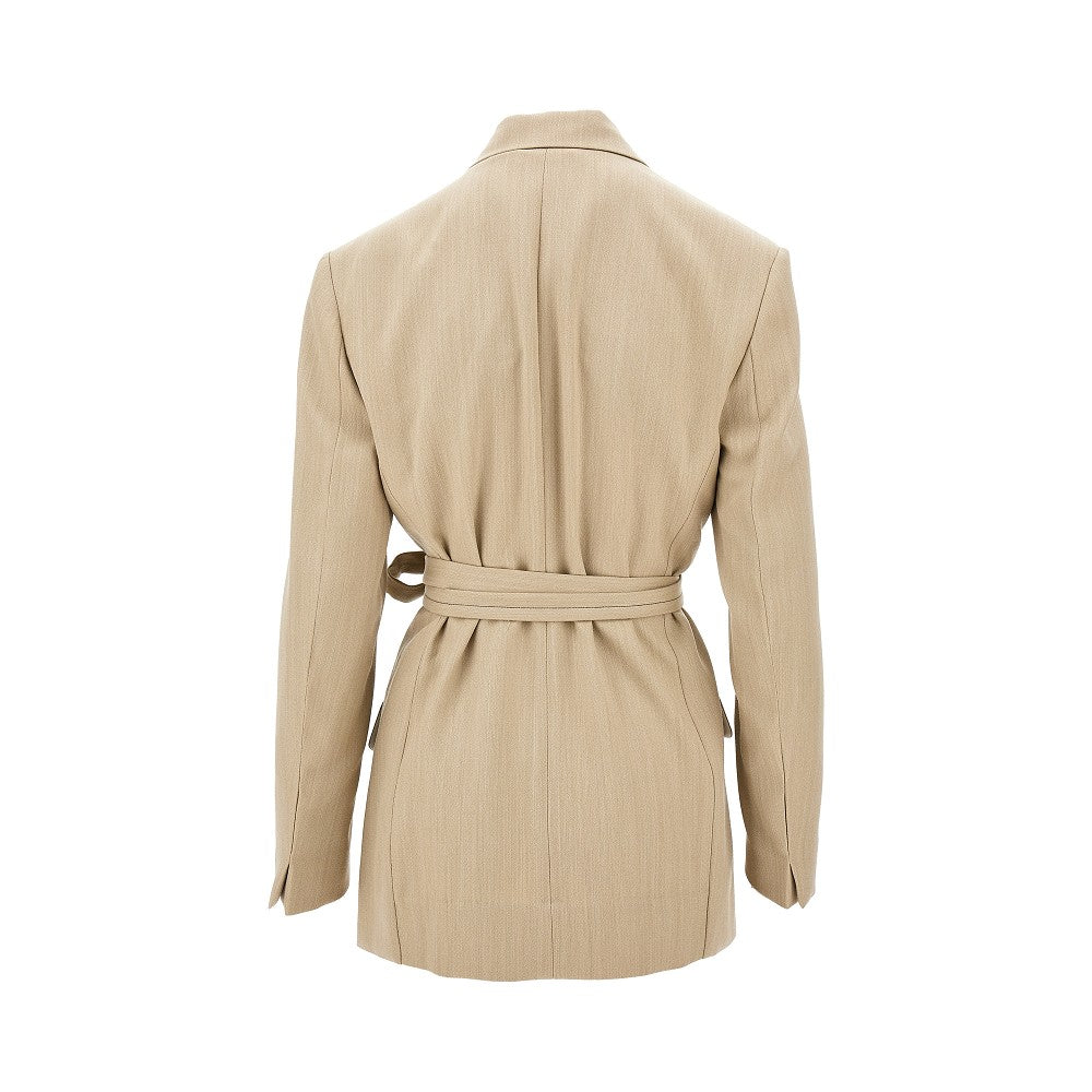 Belted tailored jacket