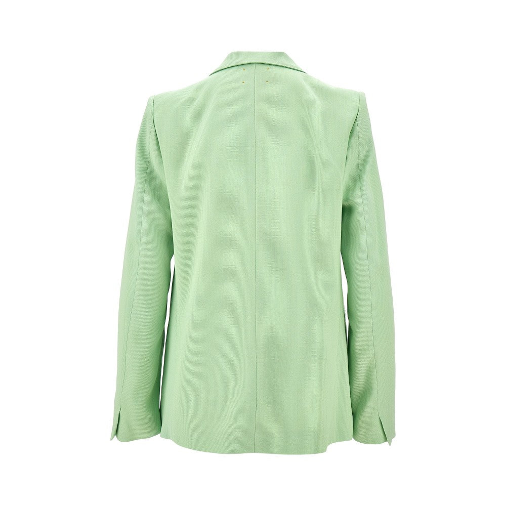 Viscose-blend single-breasted jacket