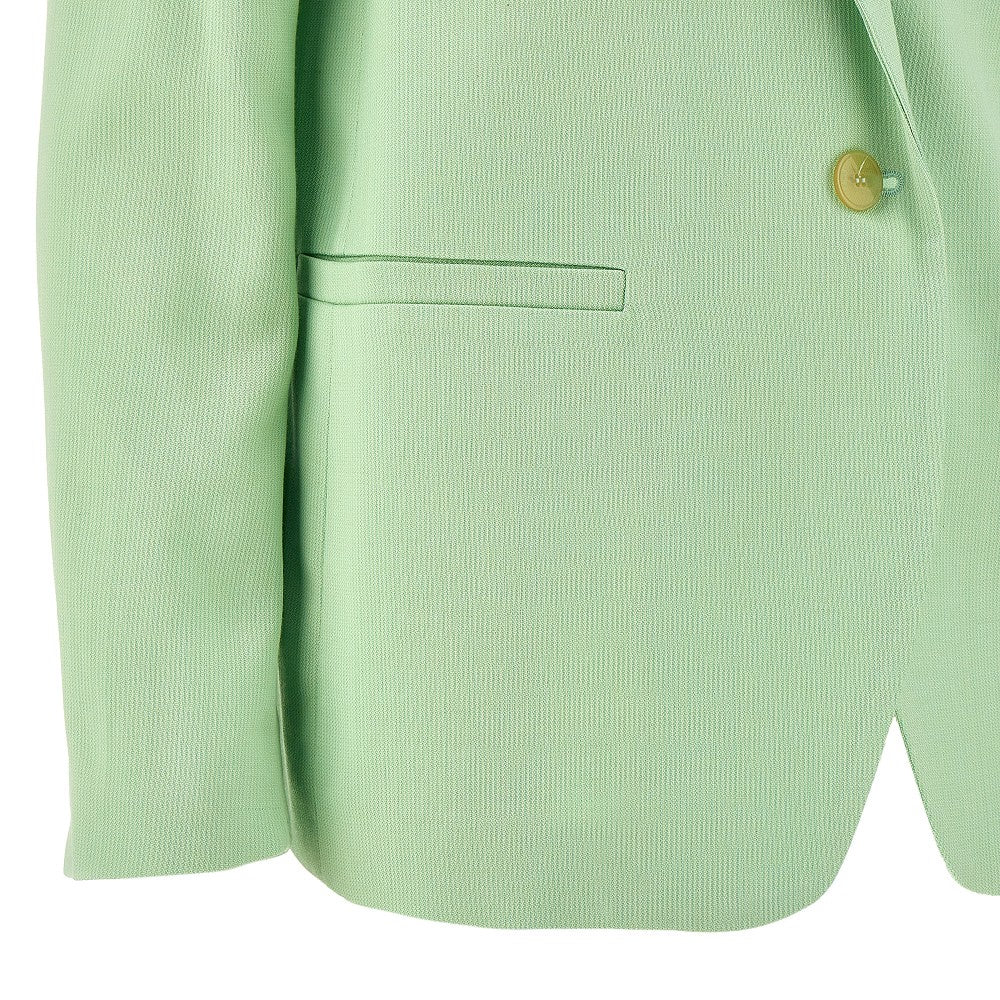 Viscose-blend single-breasted jacket