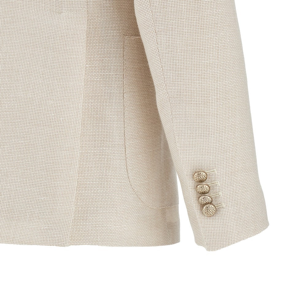 Tweed double-breasted blazer