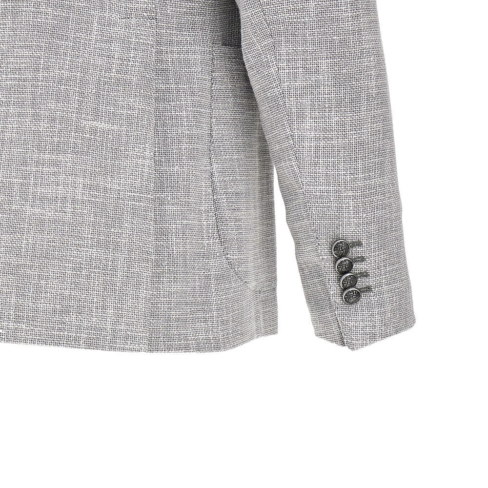 Mélange tweed double-breasted blazer