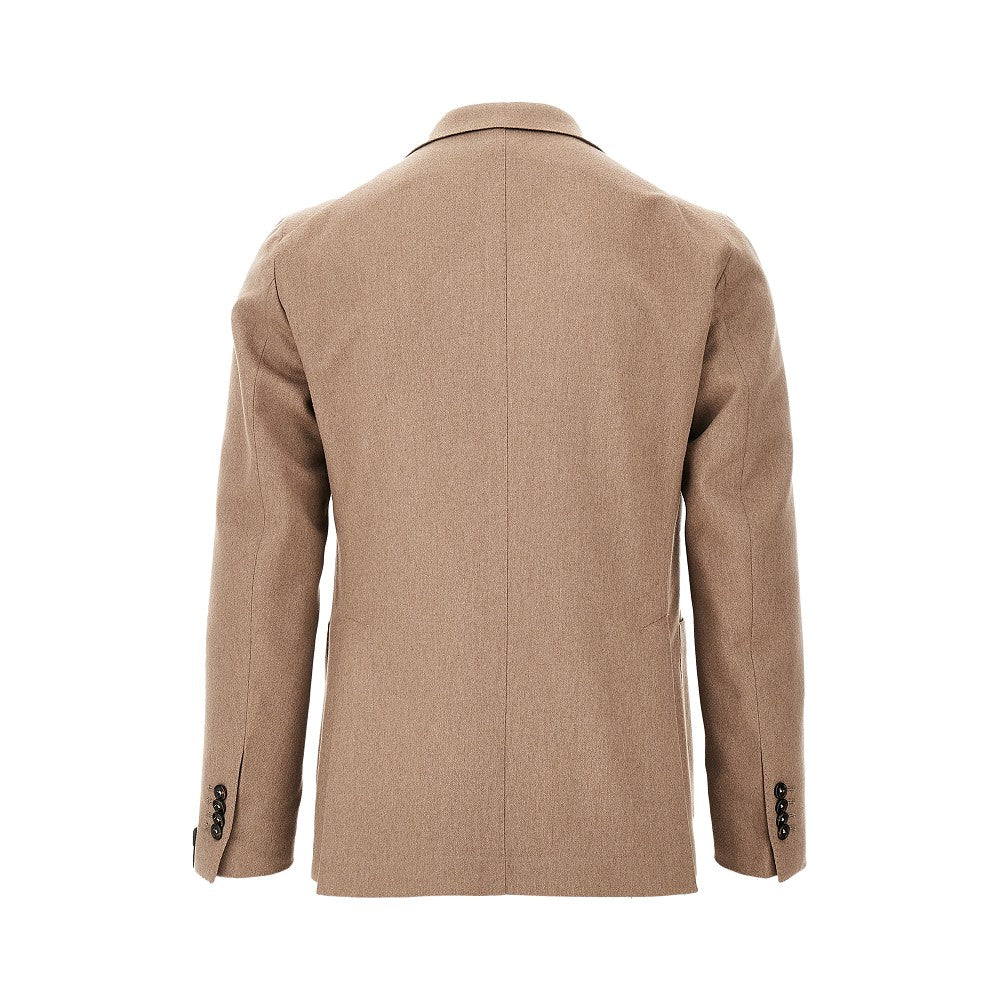 Camelhair double-breasted blazer