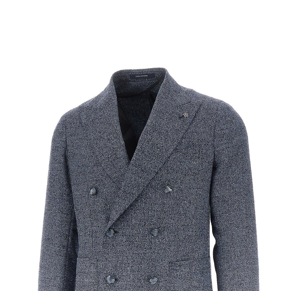 Tweed double-breasted jacket
